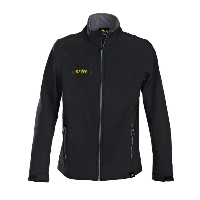 Veste softshell avec logo en noir